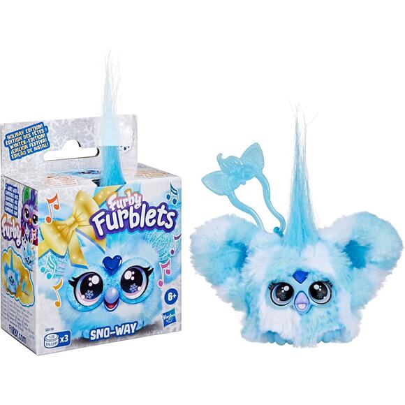 Furby Furblets SNO Way Holiday Edition Mini Plush Toy Sounds Interactive Pet - Picture 11 of 12